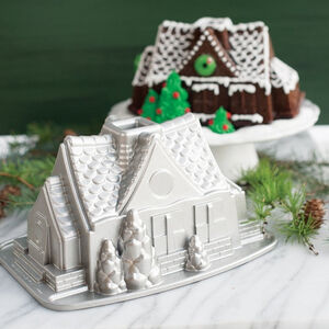 Nordic Ware Gingerbread House Bundt Cake Pan